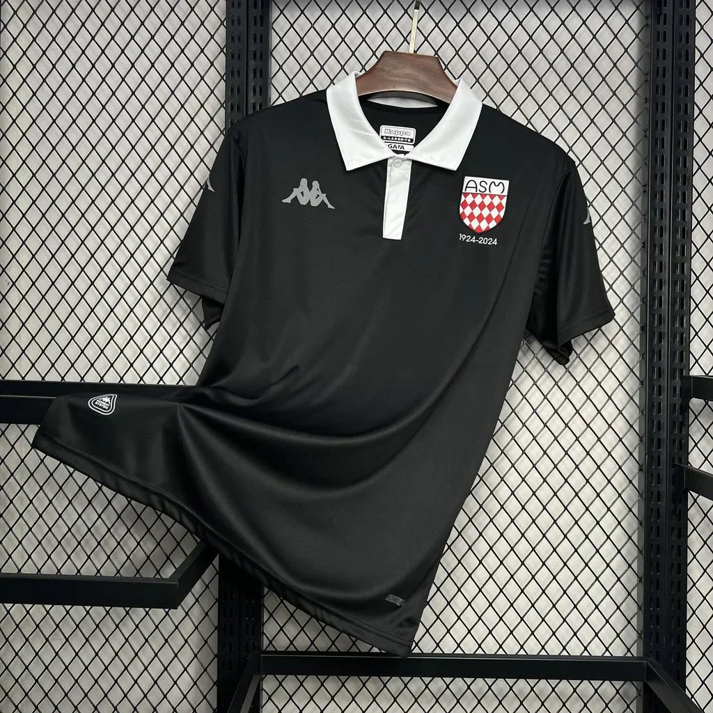 Maillot AS Monaco foot noir 2024 2025