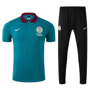 25-26 PSG Green POLO Training Kits Football Tracksuits