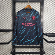 Maillot Manchester City extérieur 2023 2024 manches longues