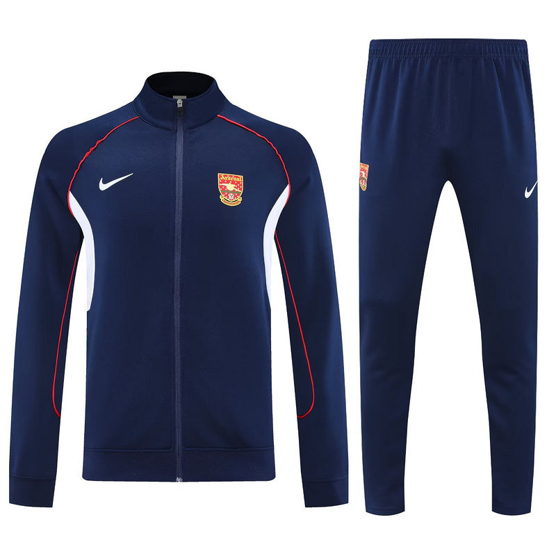 25-26 Arsenal Navy Football Tracksuits Long Jacket