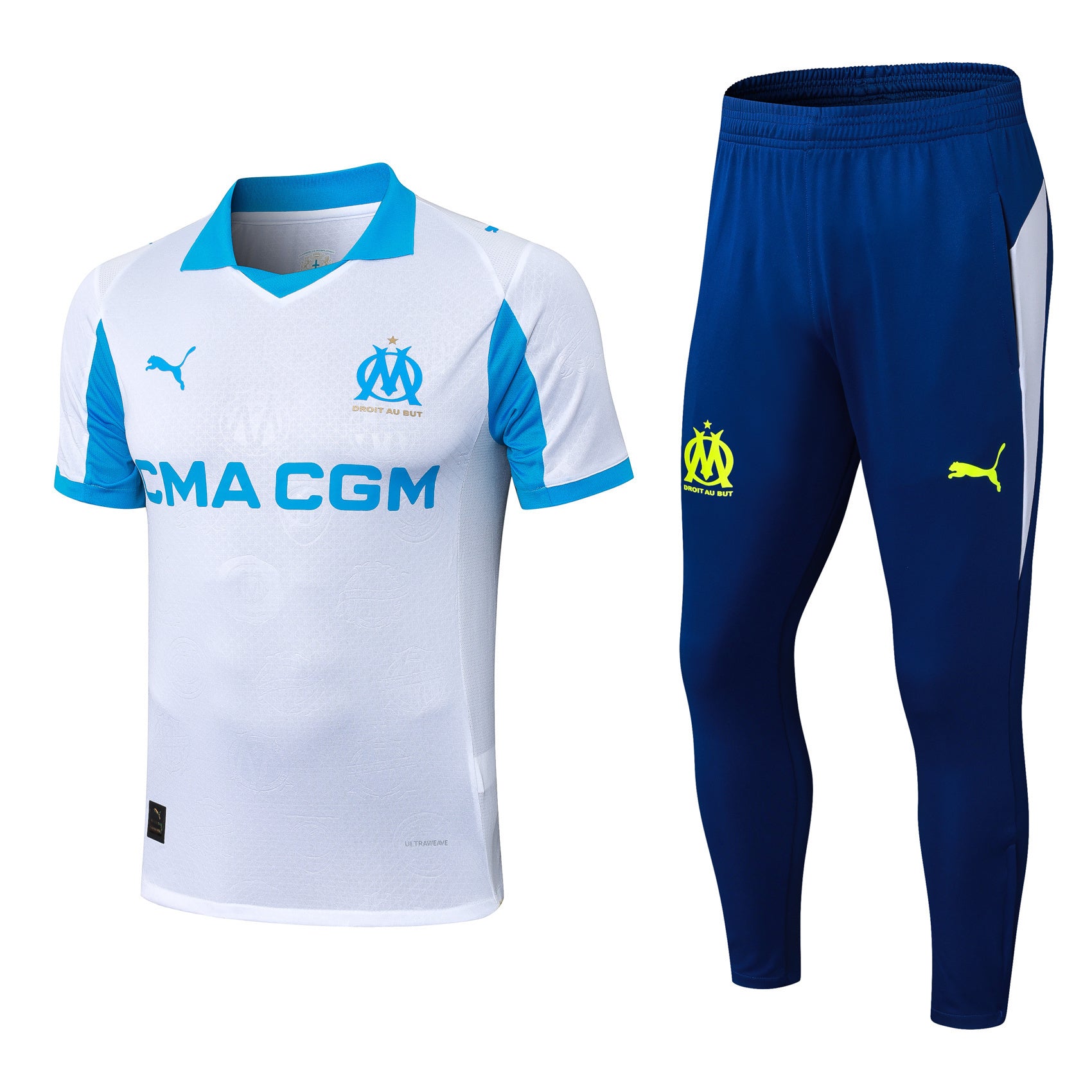 25-26 Marseille Home Player Version Training Kits Football