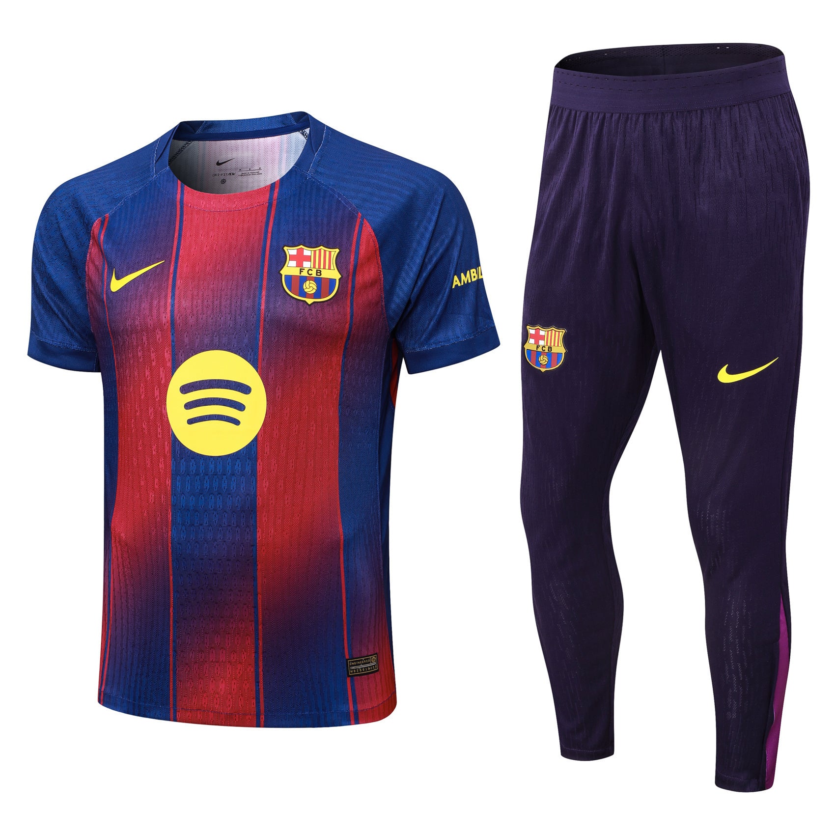 25-26 Barcelona Home Player Version Training Kit Football Tracksuit