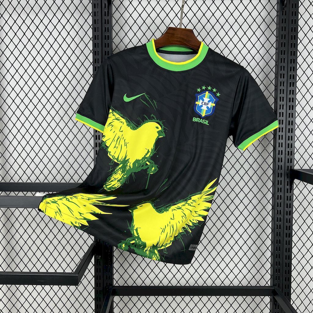 Maillot Brésil 2025 Noir Édition Spéciale