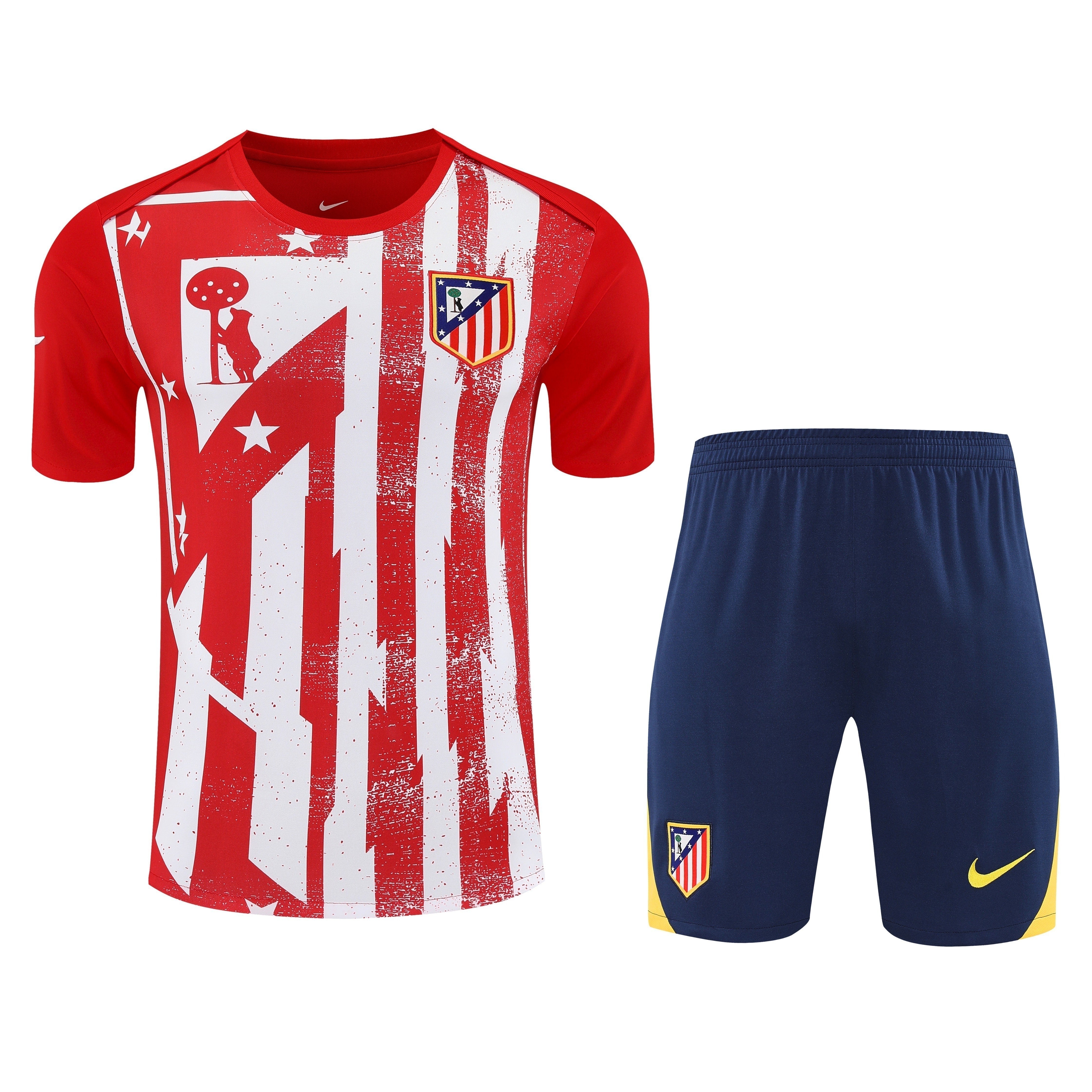 25-26 Atletico Madrid Red Training Kit Football Tracksuit