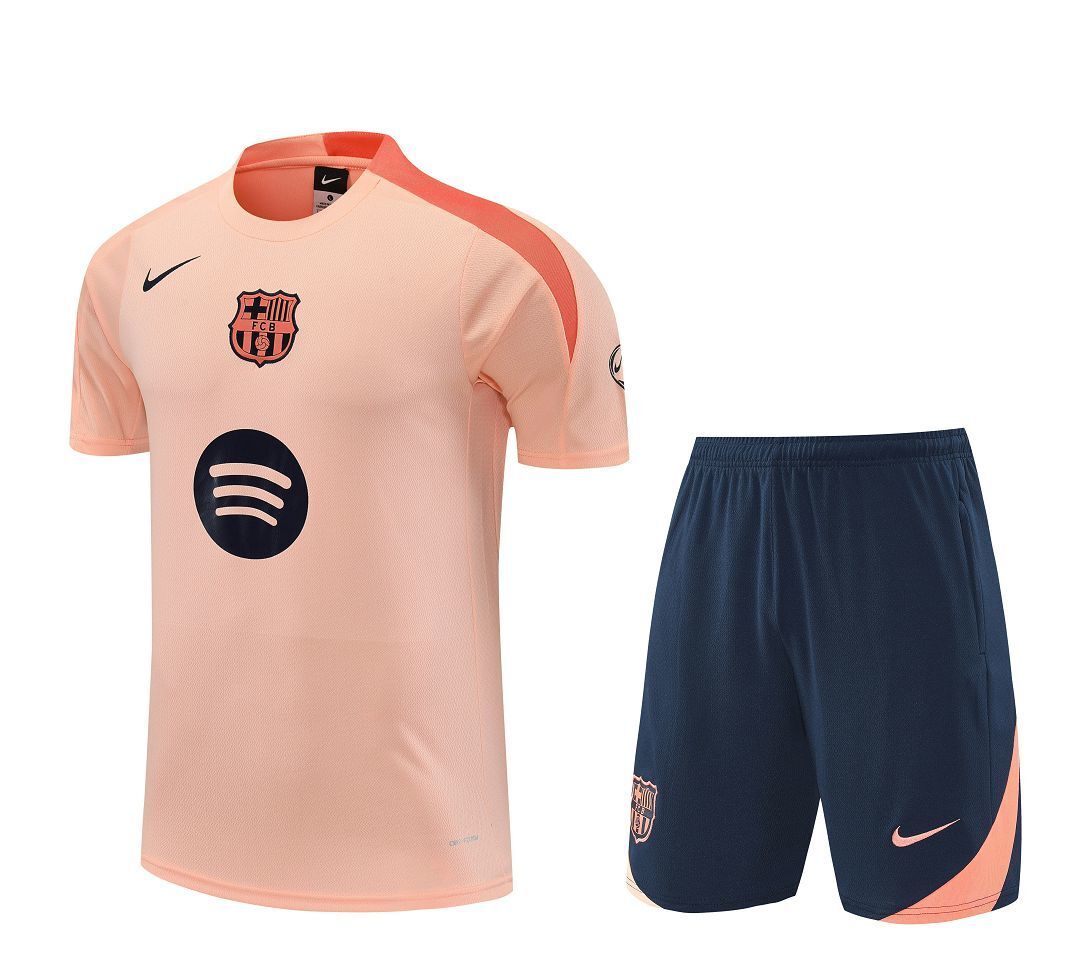 25-26 Barcelona Gold Training Kits Football Tracksuits