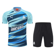 25-26 Marseille Fast Training Kits Blue Football Tracksuits